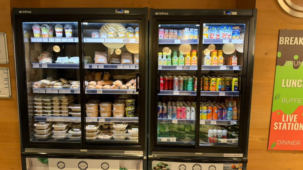 Acrylic Sliding Doors for Display Chillers — Kitty's Café, Town Hall – Dubai Knowledge Park